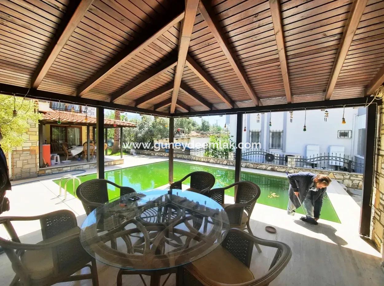 2 Maisonette-Villen In Mugla Dalyan Zentrum Zur Jährlichen Miete Eingerichtet