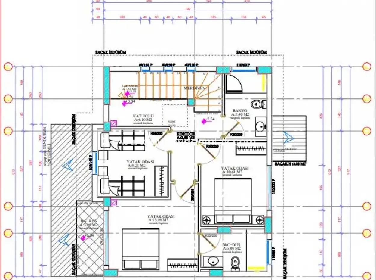 Mugla Ortaca Mergenli 417 M2 Zonierung Projekt Bereit Land Zum Verkauf