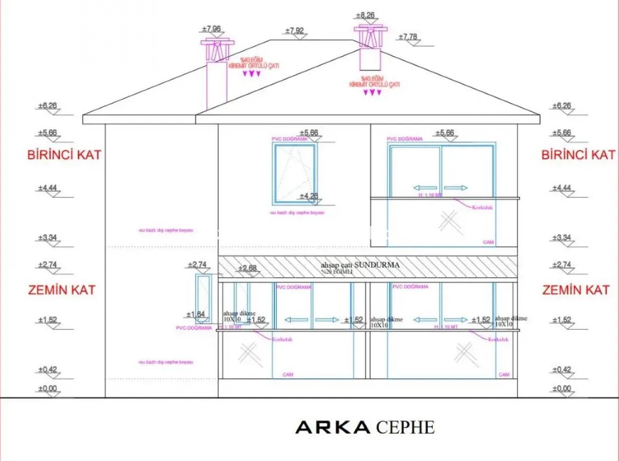 Mugla Ortaca Mergenli 417 M2 Zonierung Projekt Bereit Land Zum Verkauf