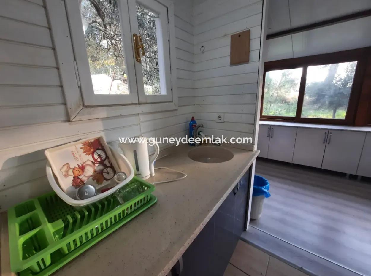 Mugla Ortaca Gökbel 1 +1-Teil-Einfamilienhaus Mit Meerblick Jahresmiete