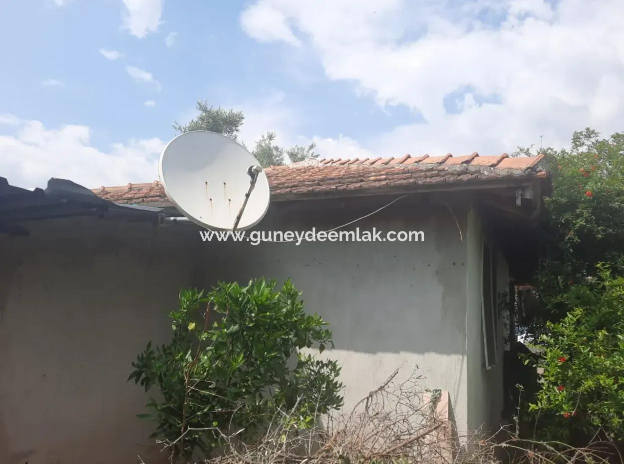 Köyceğiz Toparlar Seeblick 2 100 M2 Zonengrundstück Und 2 Häuser Zum Verkauf