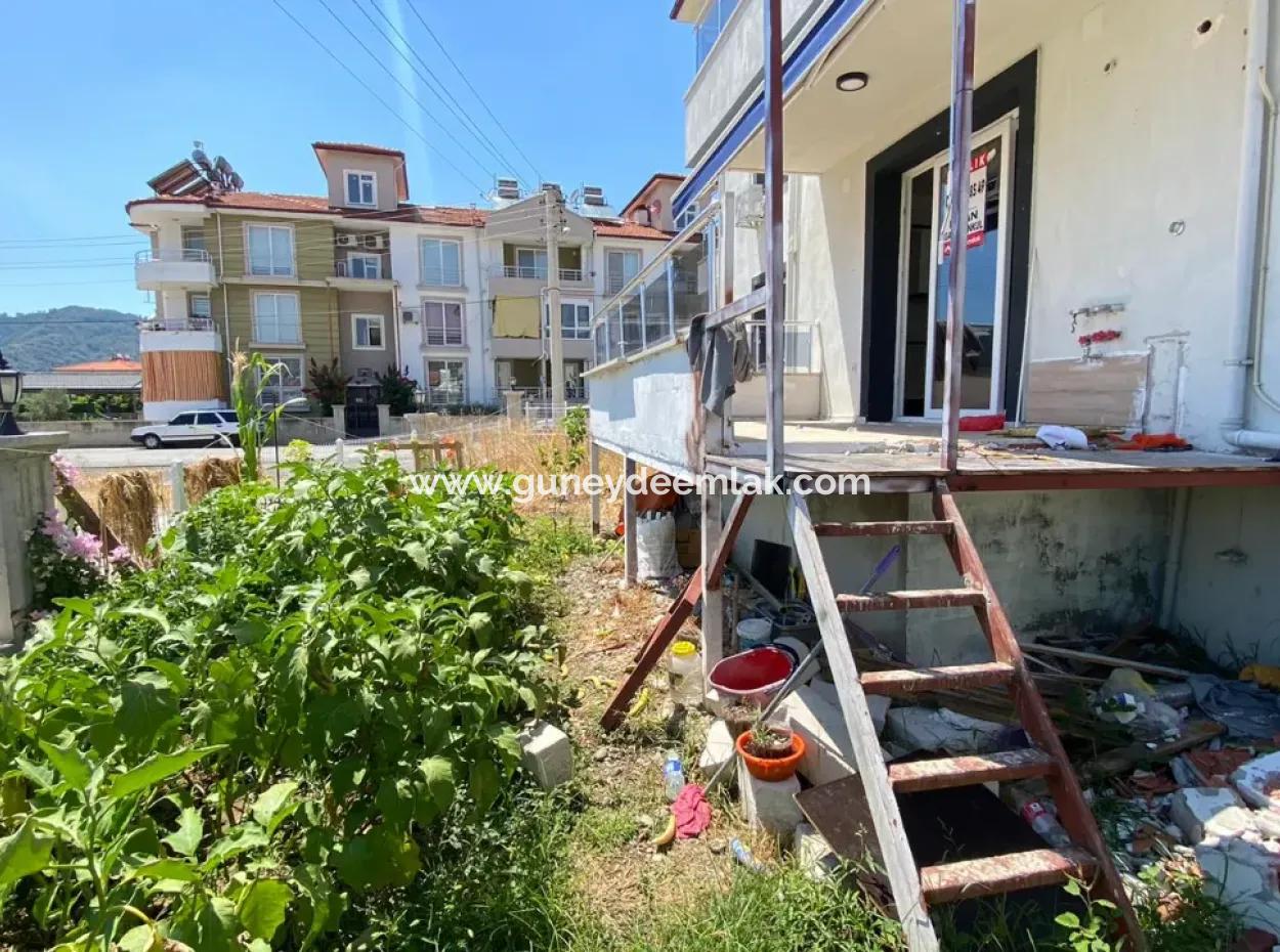 Zu Verkaufen In Ortaca, Mugla 1 1 Erdgeschosswohnung Mit Großem Balkon.