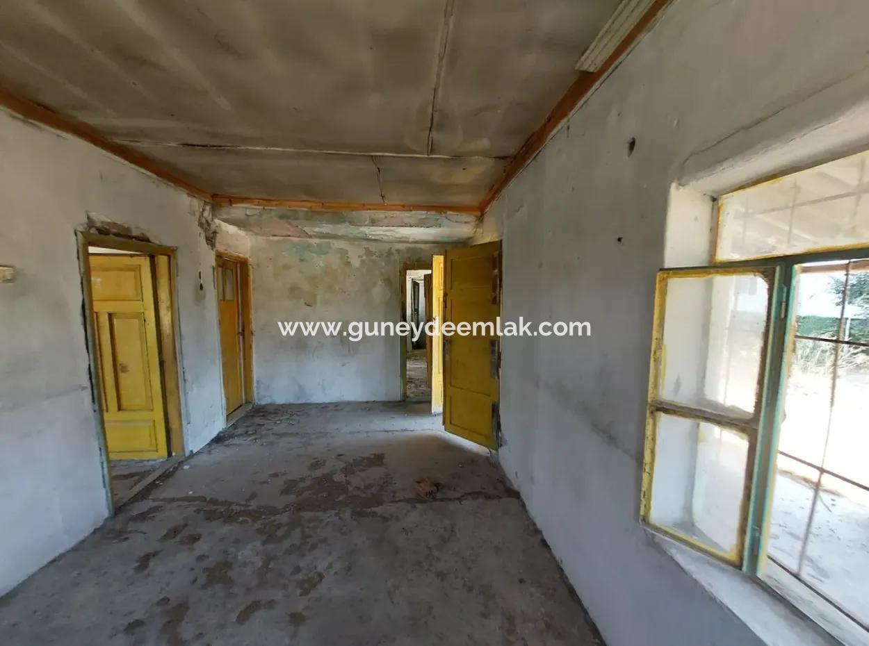 Muğla Ortaca Ekşiliyurt Freistehendes 950 M2 Land, Dorfhaus Und Scheune Zum Verkauf