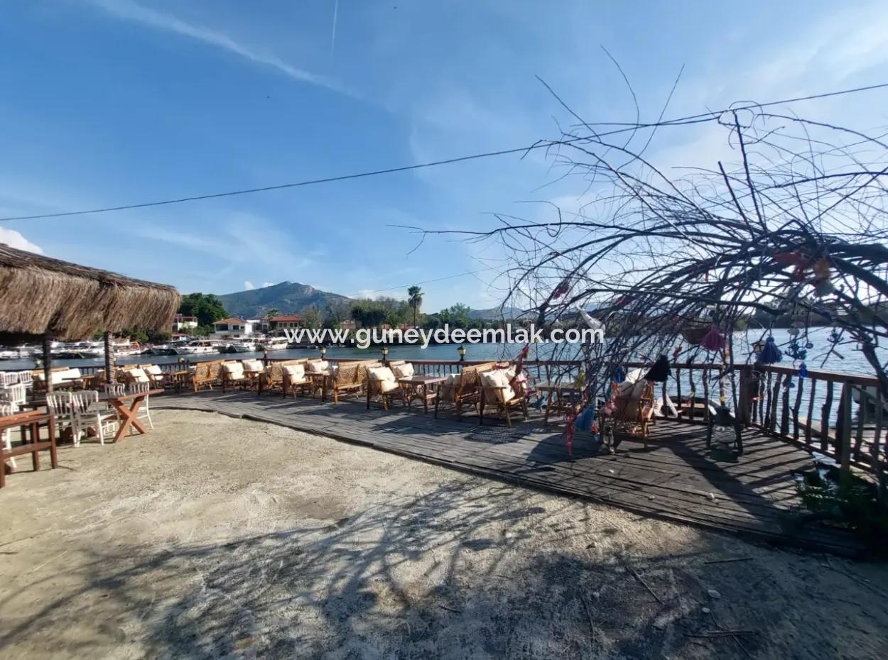 Köyceğiz Çandır Dalyan Canal Zero 865 M2 Haus Und Restaurant Zu Verkaufen