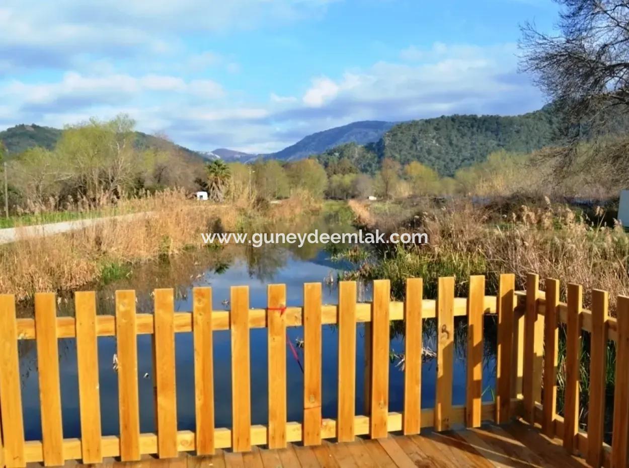 Grundstück Zu Verkaufen In Göcek In Der Nähe Des Strandes, Mit Einem Projekt Inlice