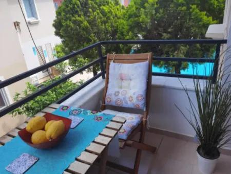 Muğla Ortaca Dalyanda Schwimmbad, Voll Möbliert 1 1 Wohnung Zu Vermieten