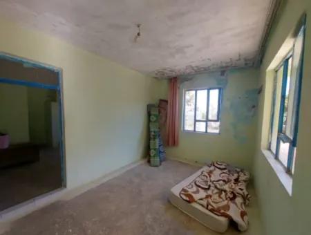 Muğla, Köyceğiz, Kavakarası 400 M2 Grundstück 90 M2 2 1 Schnäppchen Einstöckiges Haus Zum Verkauf