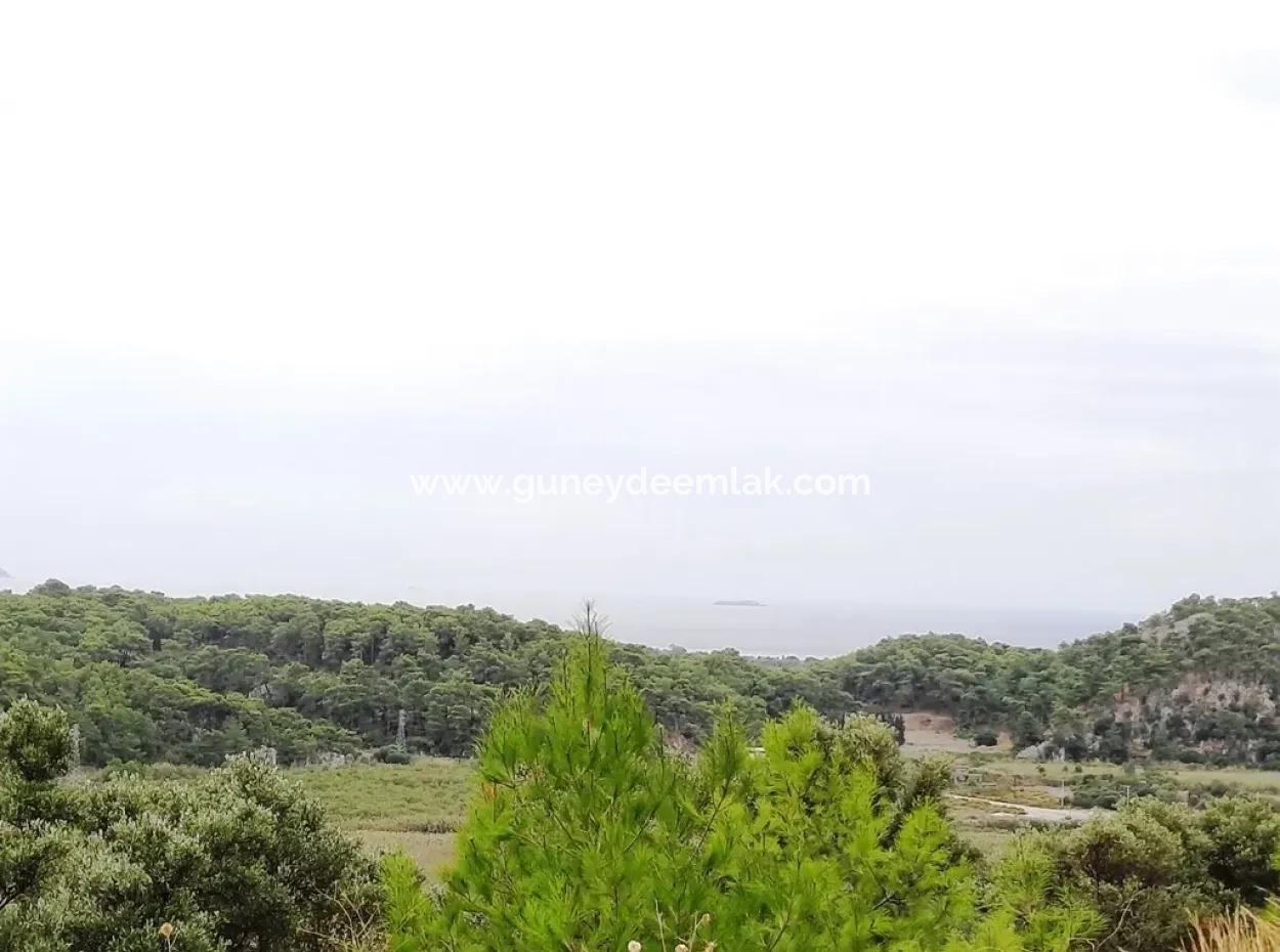 Mugla Ortaca Sarıgerme 880 M2 Full Sea And Nature View Plot For Sale