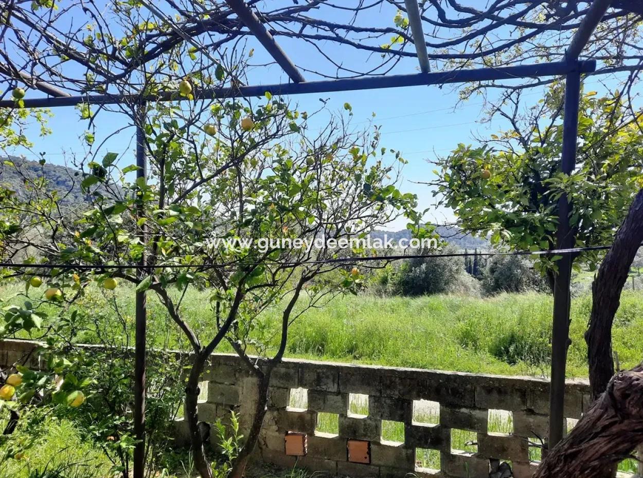 600 M2 Land And Detached House With Sea View For Sale In Ortaca Sarıgerme