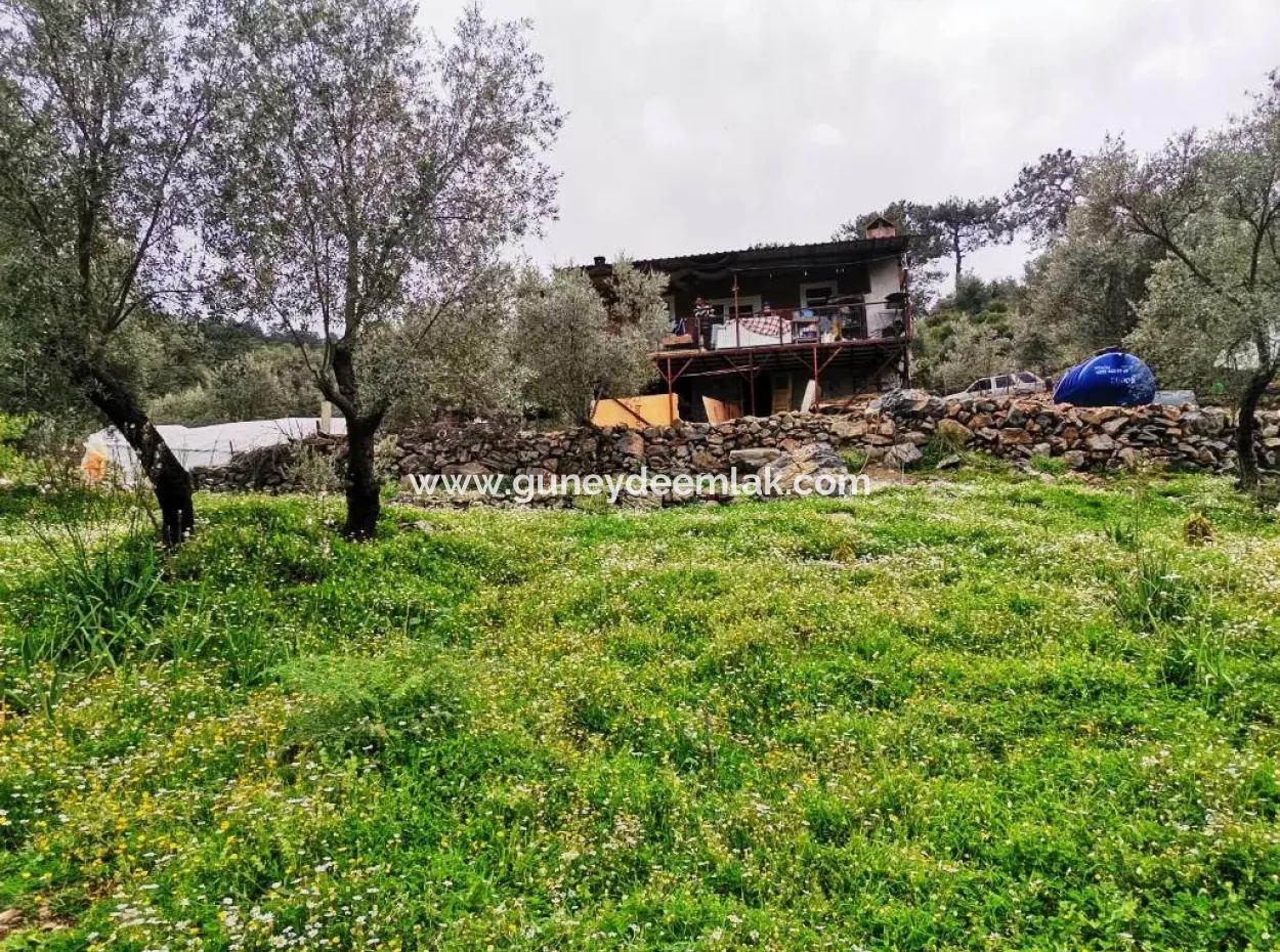 Detached Village House In Nature For Sale In Fethiye Gocek Taşbasi