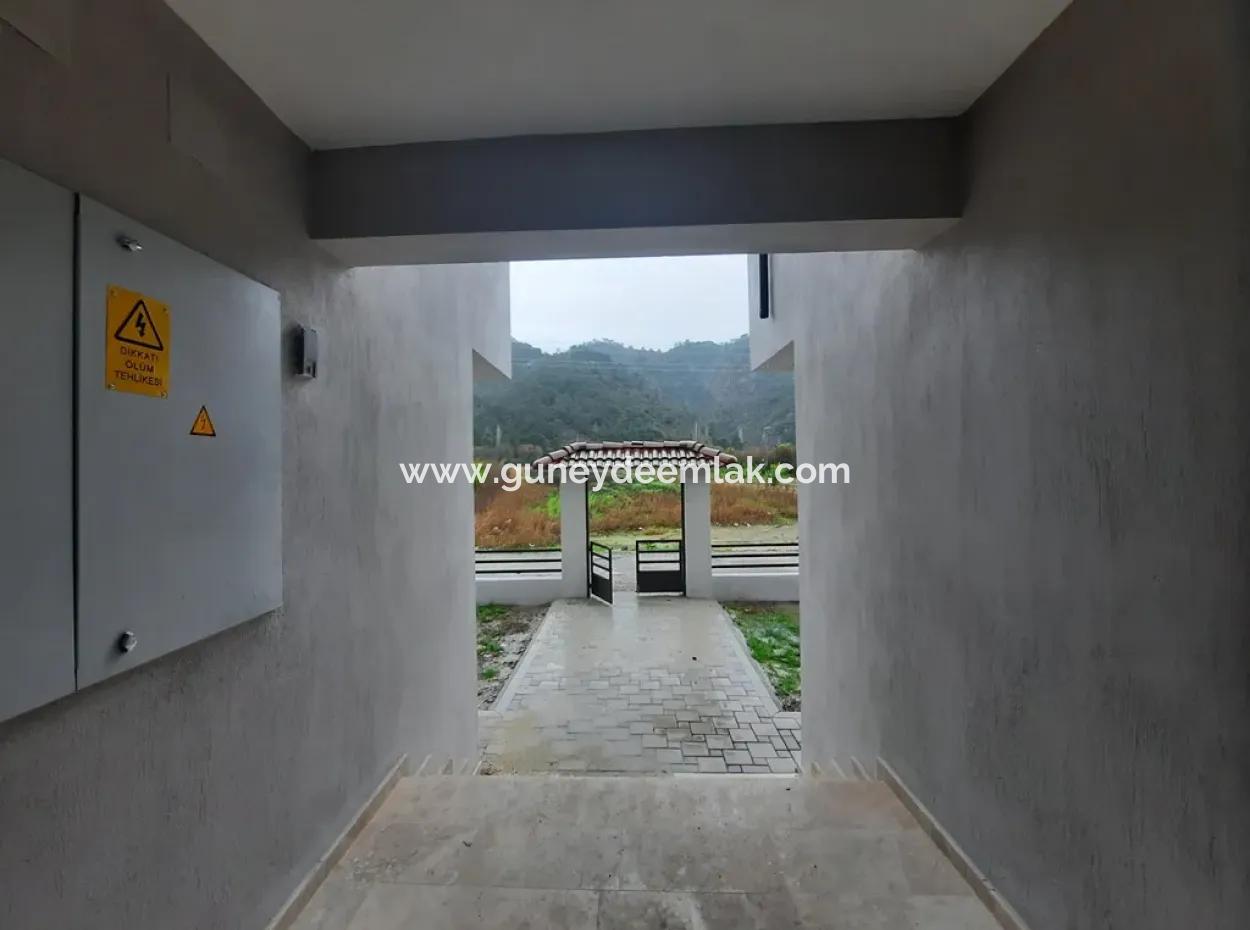 Ortaca Çaylı Underfloor Heated Zero Ground Floor Apartment For Urgent Sale