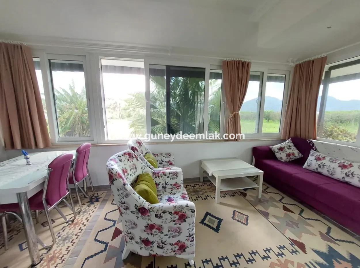 90 M2, 2 In 1 Furnished Apartment For Rent In Ortaca Eskiköy