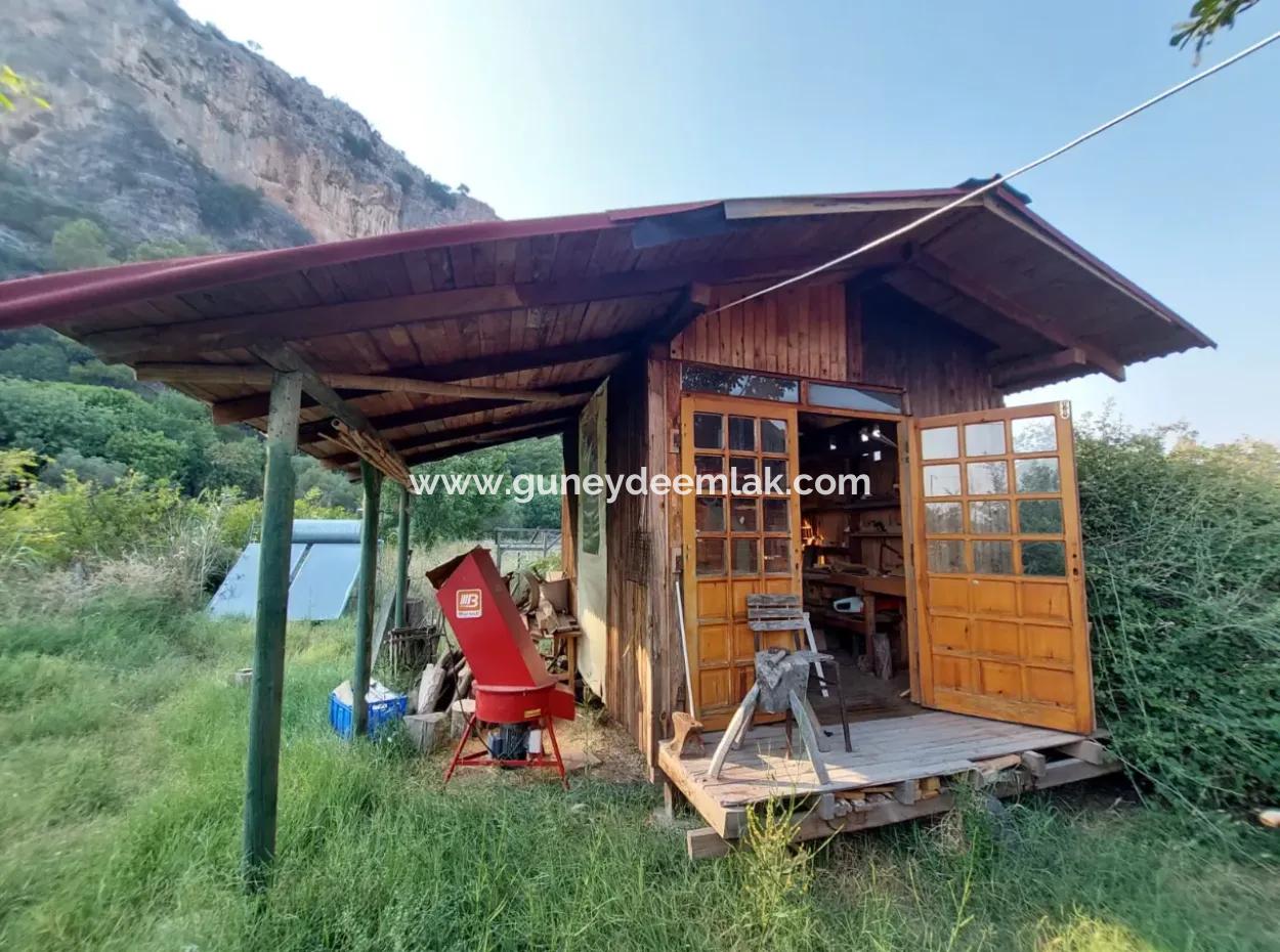 Single Storey House For Sale On 15 000 M2 Detached Land Close To Dalyan Canal In Köyceğiz Çandırda