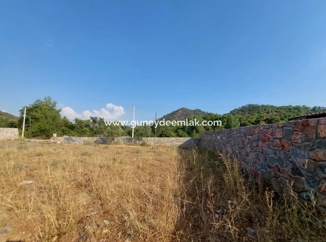 Detached 1 000 M2 Construction License Ready Land For Sale In Köyceğiz Beyobasi