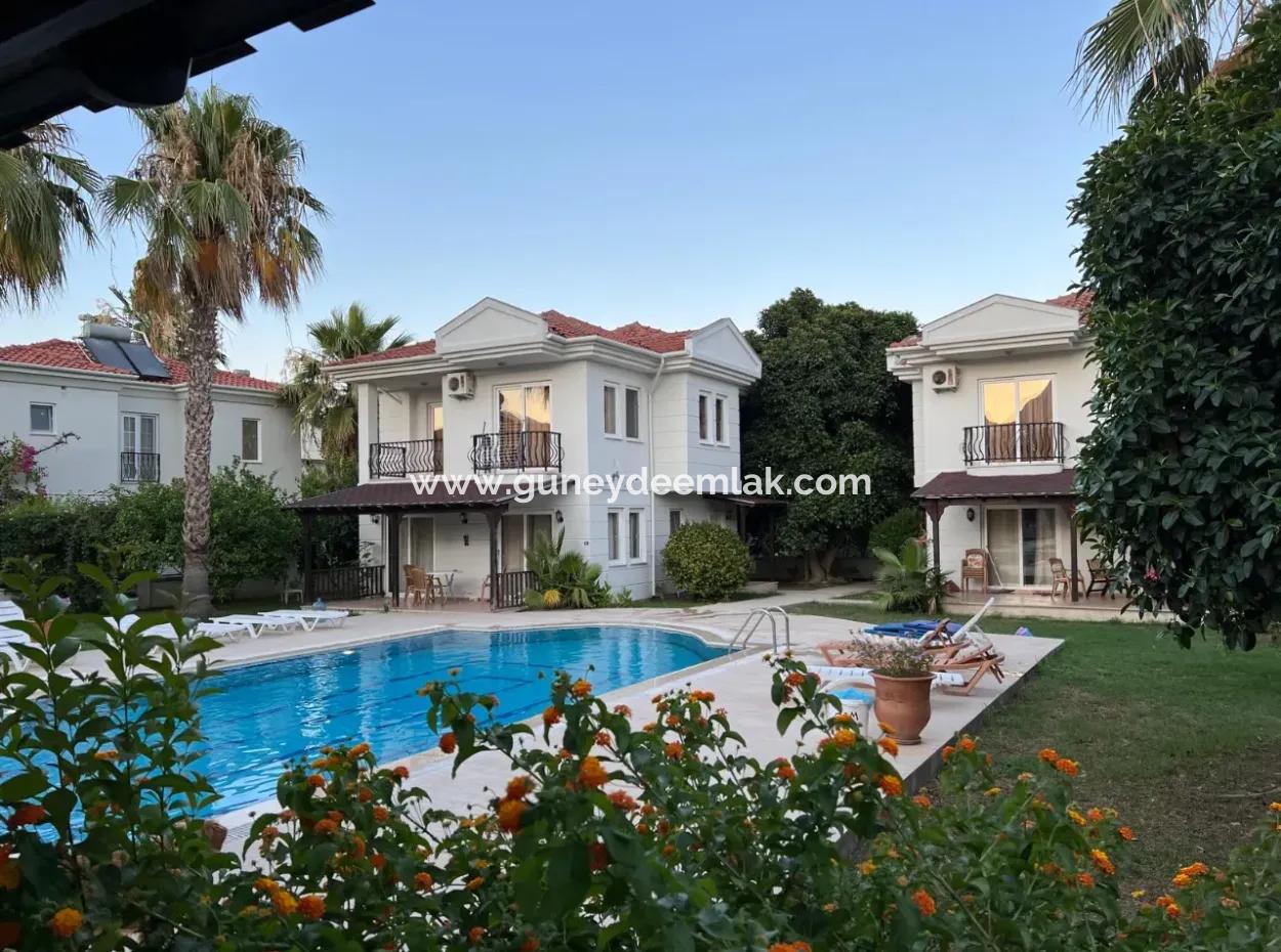 3 1 Detached Villas With Communal Pool In Muğla Ortaca Dalyan Center For Sale
