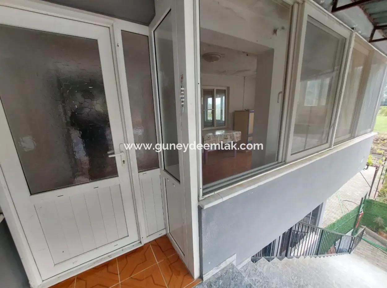Unfurnished 160 M2, 2 1 Ground Floor Apartment For Rent In Ortaca Marmarlı.