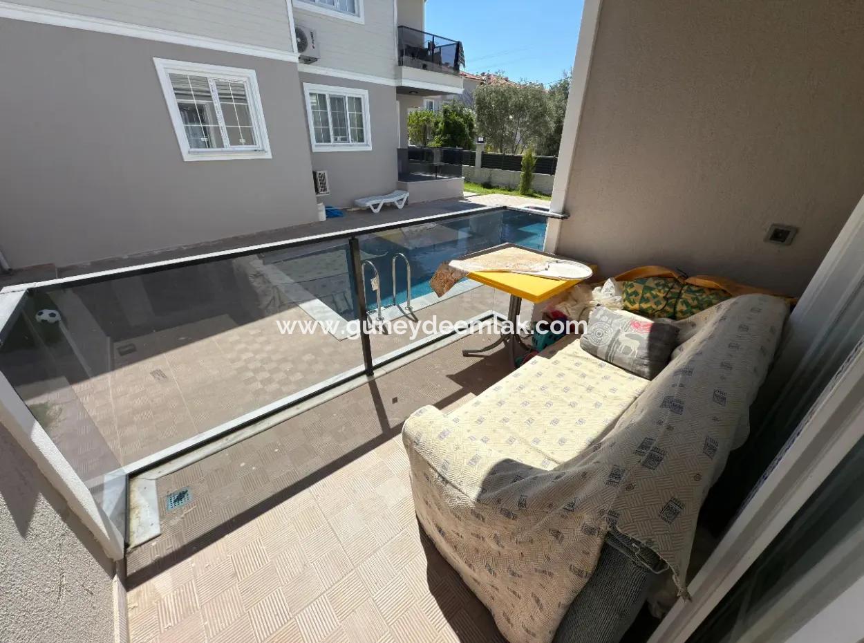 1 1 Apartment With Pool For Sale In Ortaca Cumhuriyet