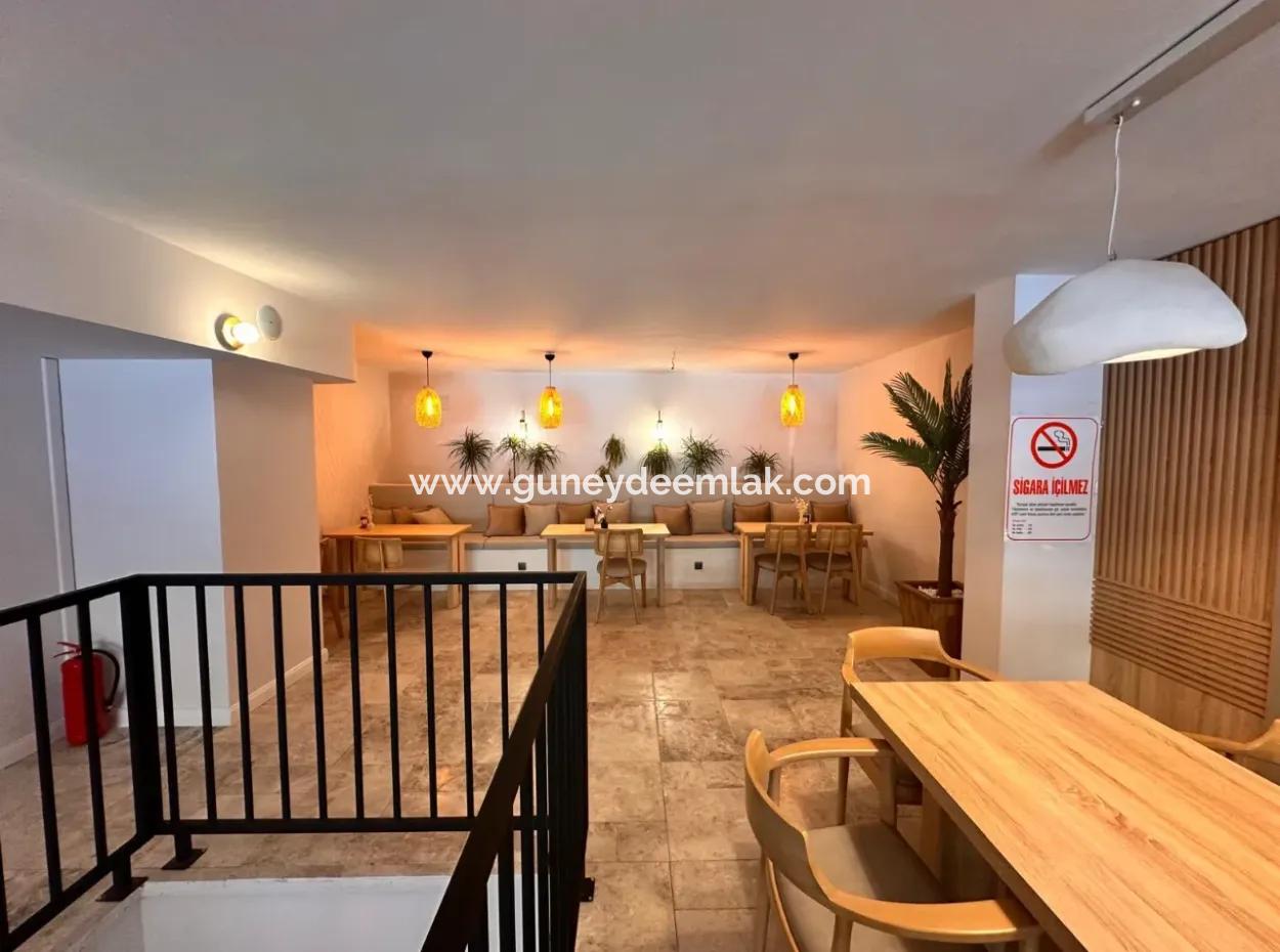 Luxury Cafe For Rent On The Busiest Street Of Ortaca.