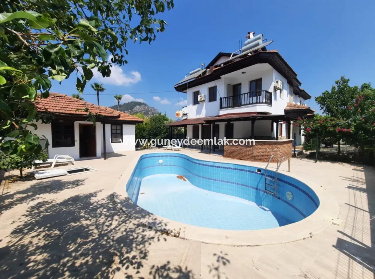 3 1 And 1 1 Unfurnished Villa With Swimming Pool In Muğla Ortaca Dalyan