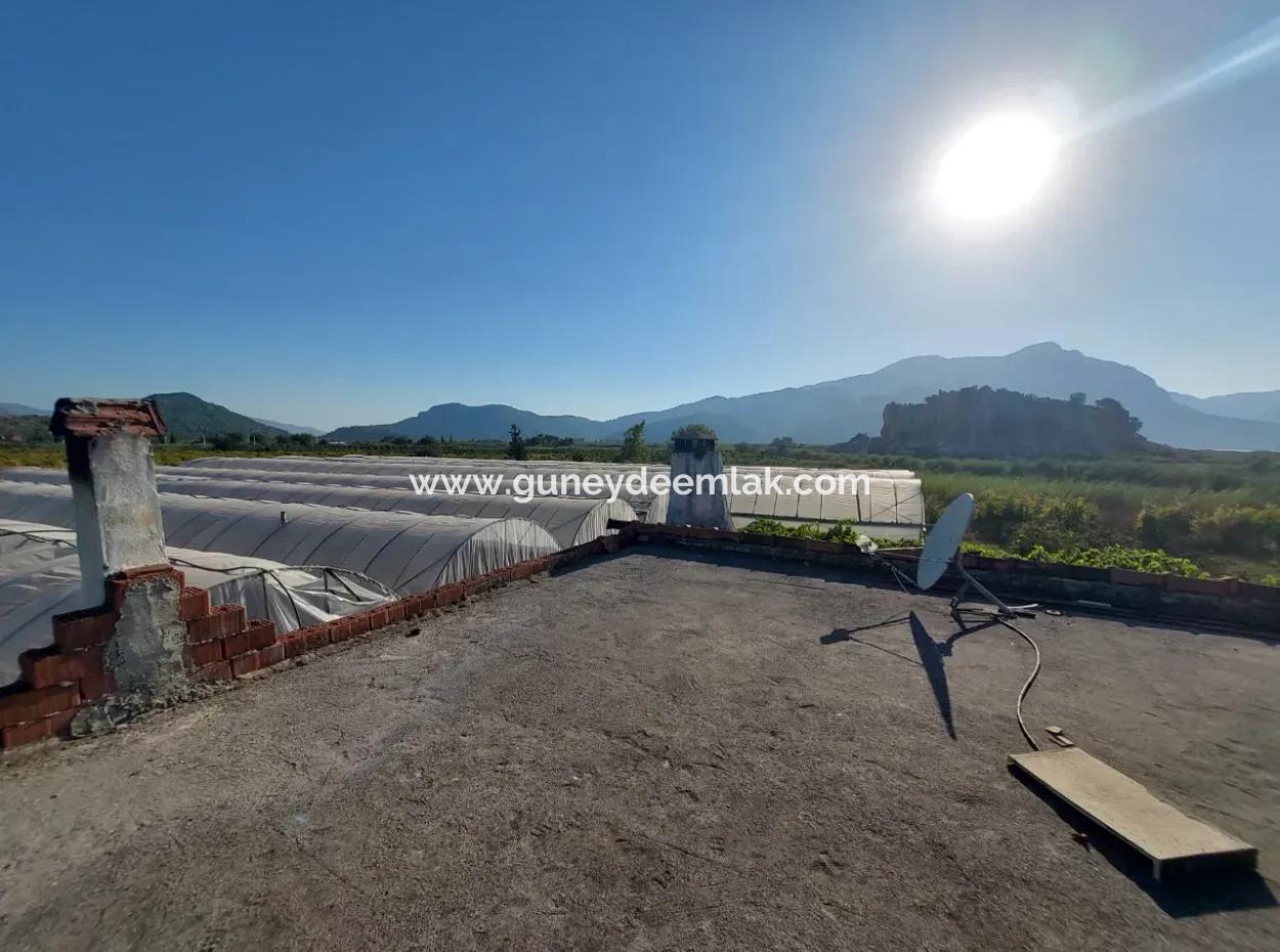 5.850 M² Lake View Land And Village House For Sale In Ortaca Eskiköy