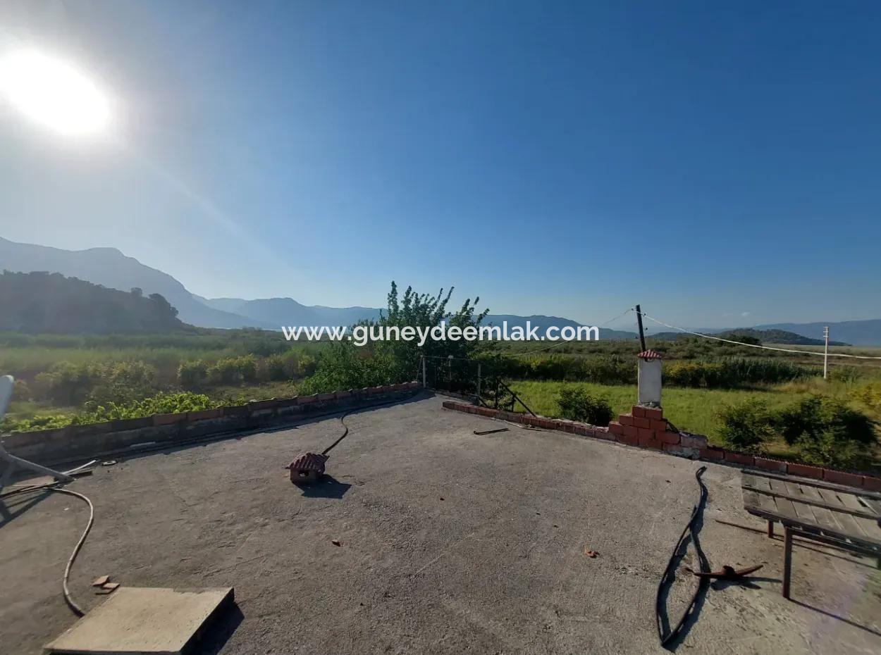 5.850 M² Lake View Land And Village House For Sale In Ortaca Eskiköy