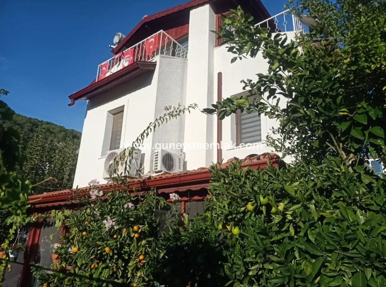 130 M2, 3 1 Duplex Villa For Sale With Swimming Pool In Muğla Ortaca Sarıgerme