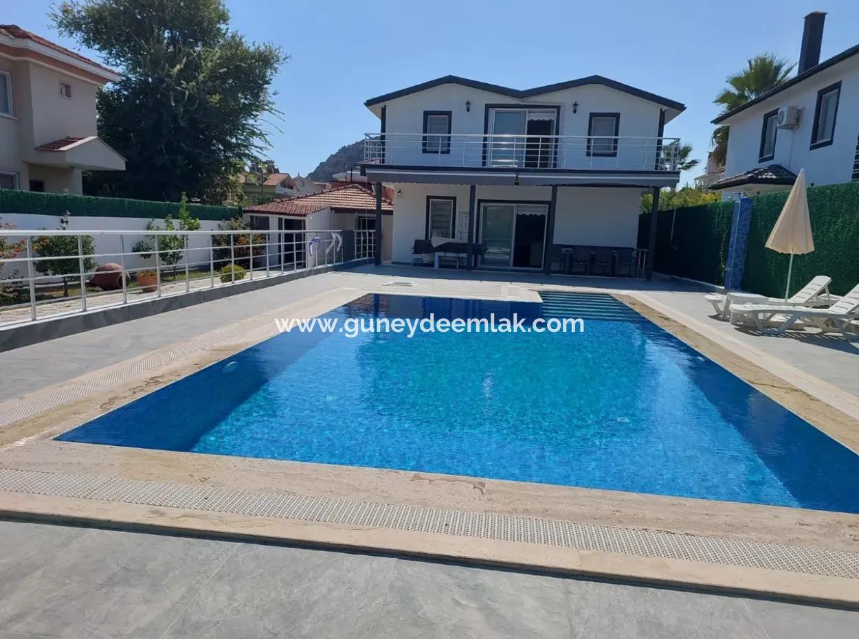 New 3 1 Duplex With Swimming Pool For Sale In Dalyan, Muğla