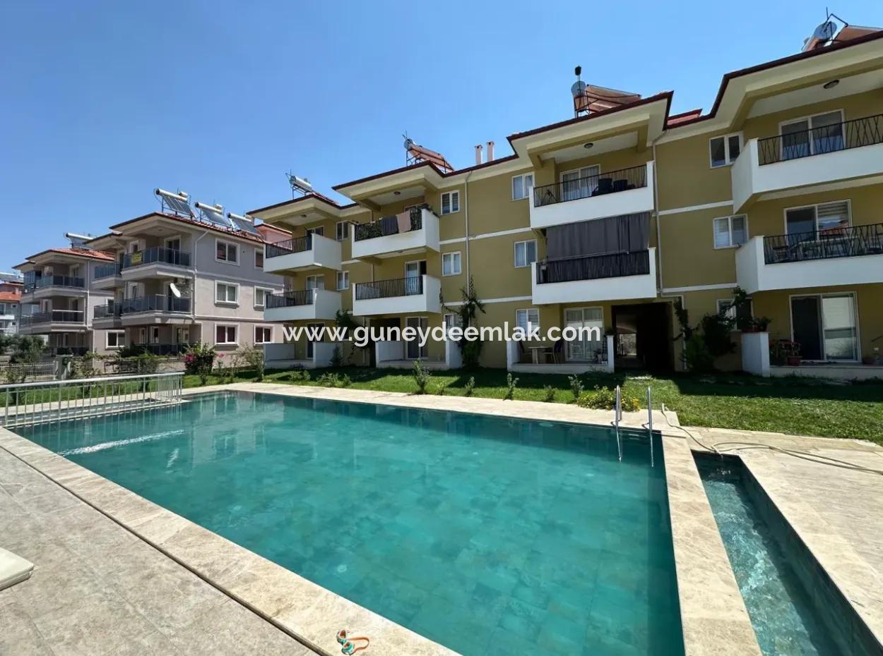 For Rent 2 1 Flat With Pool In Ortaca Karaburun