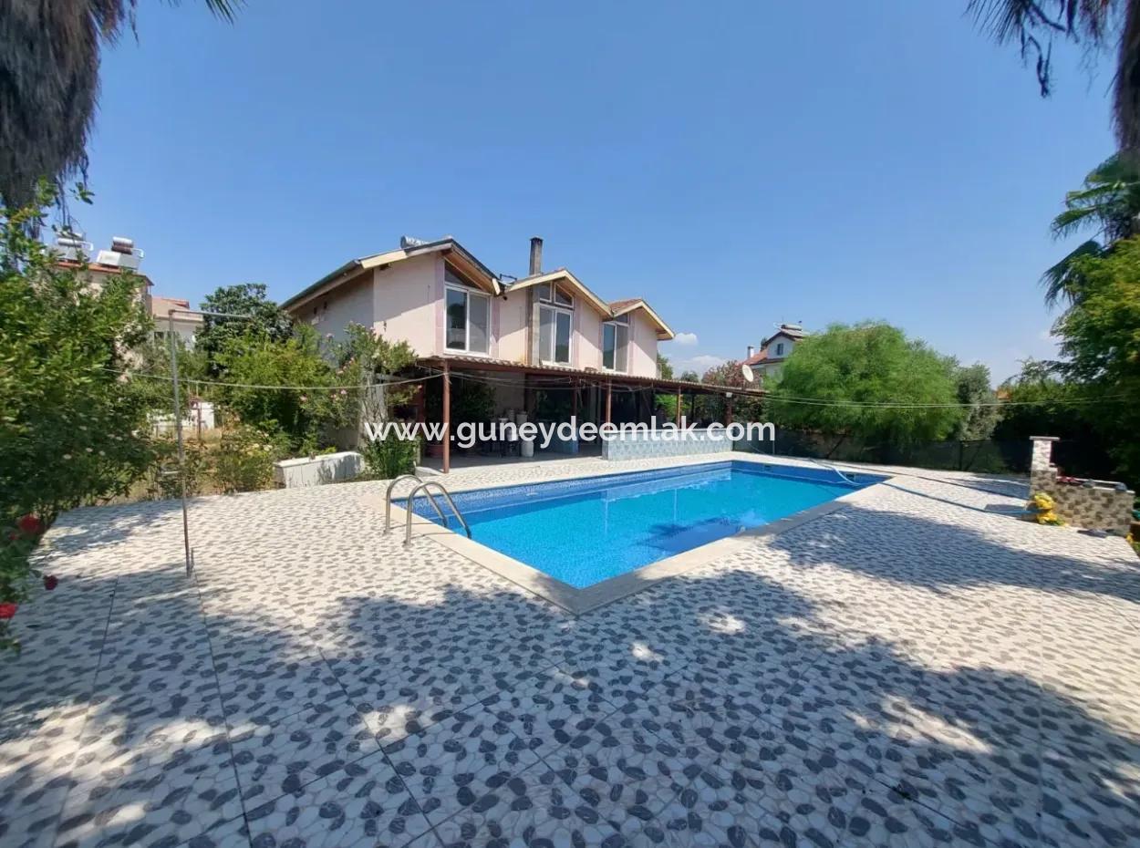 Detached House With Swimming Pool, Mountain And Nature View In Muğla Ortaca Okçular For Sale