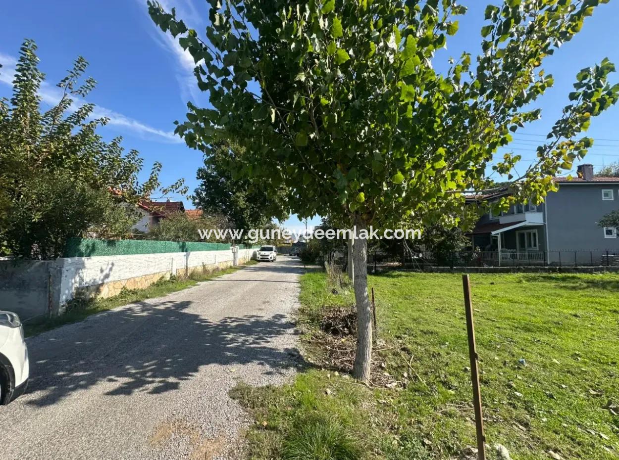 955 M² Detached Land With Mountain And Nature View In Ortaca Okçular For Sale