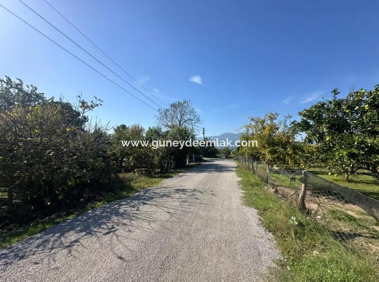 955 M² Detached Land With Mountain And Nature View In Ortaca Okçular For Sale