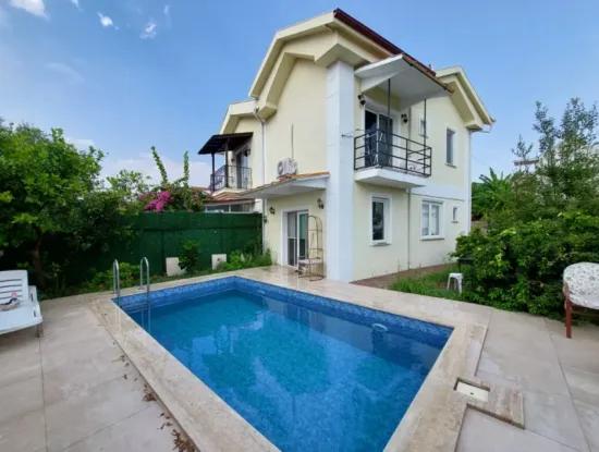 Furnished Duplex With Private Pool For Rent In Muğla Dalyan