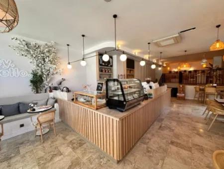 Luxury Cafe For Rent On The Busiest Street Of Ortaca.