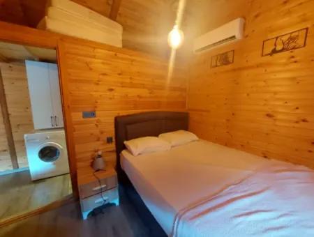 Muğla Ortaca Gökbel Doga With Swimming Pool 1 1 Wooden Furnished Bungalow For Rent