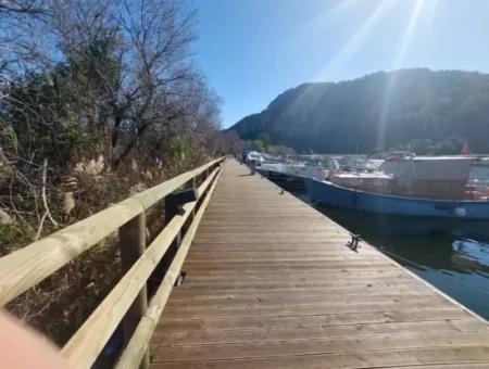 Muğla Dalyanda Canal Zero Detached Land With 5.000 M2 And 250 M2 Construction Rights For Sale