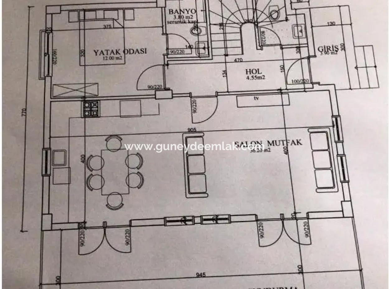 Dalyanda Kanala Yakın Satılık 596 M2 Arsa Ve Sıfır Villa