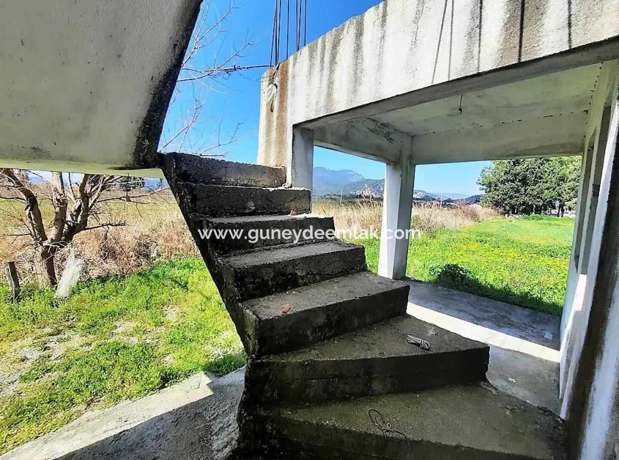 Muğla Dalyanda 3500 M2 Arazide 120 M2 Tek Katlı Müstakil Ev Satılık