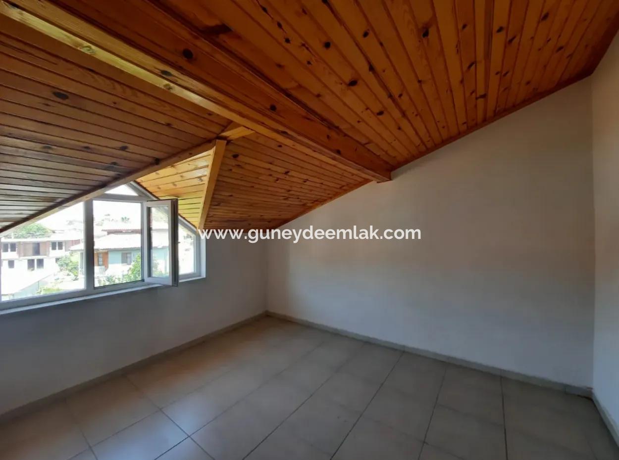 Muğla Ortaca Dalyan Merkezde Kiralık 3+1 Çatı Dubleks