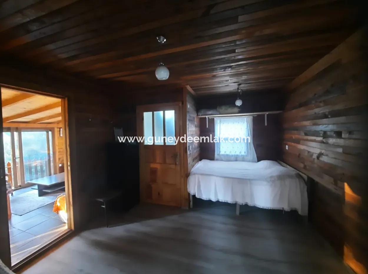 Muğla Ortaca Gökbelde Deniz Manzaralı 1+1 Eşyalı Müstakil Ev Yıllık Kiralık