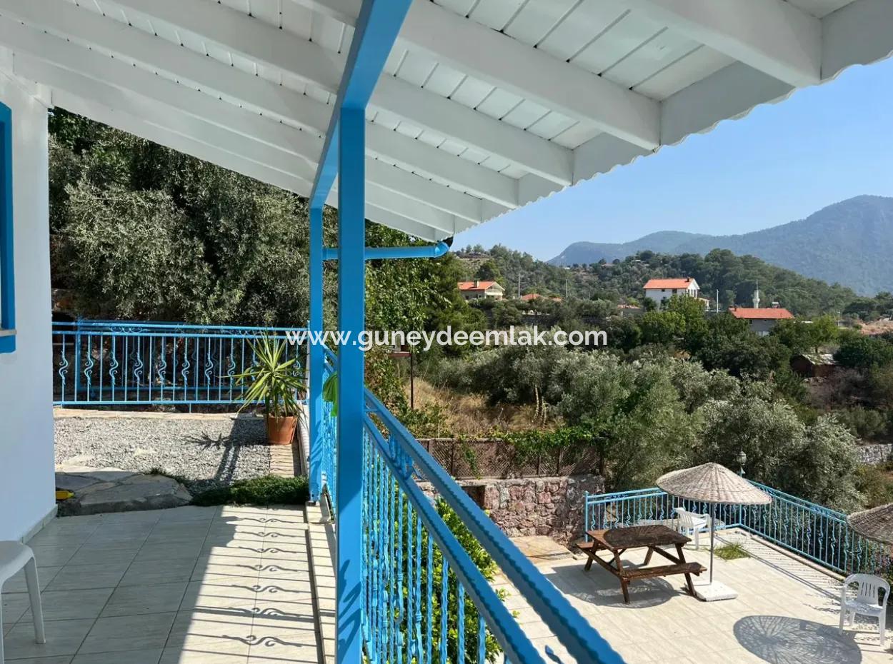 Muğla Dalyan Gökbel De 4+1 Deniz Manzaralı Müstakil Eşyalı Villa Satılık
