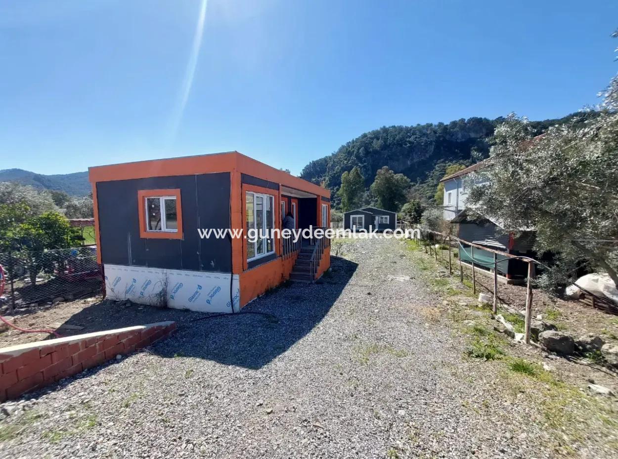 Ortaca Okçularda Anayola Sıfır 740 M2 Arsada 2+1 Tiny House Satılık Veya Takas