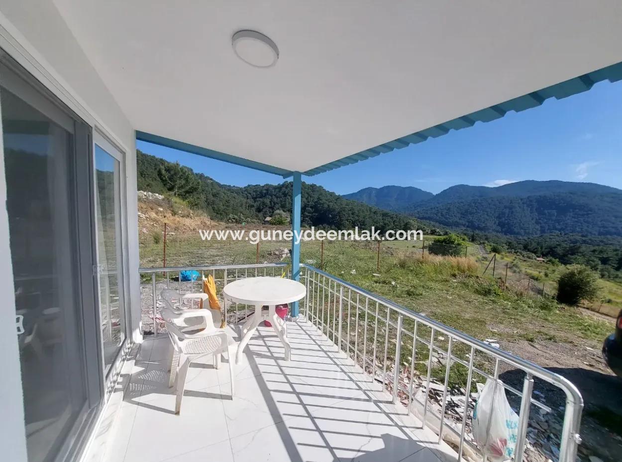 Ortaca Gökbelde Göl Manzaralı Sıfır 1+1 Kiralık Eşyalı Daire