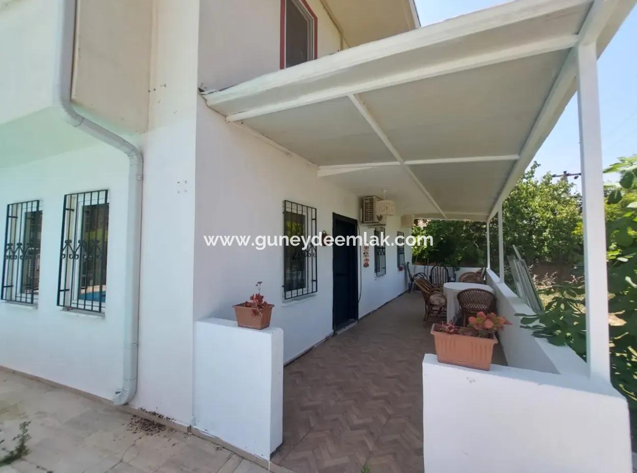 Mugla Dalyanda Yüzme Havuzlu 70M2, 2 + 1, Eşyalı Giriş Kat Daire Satılık