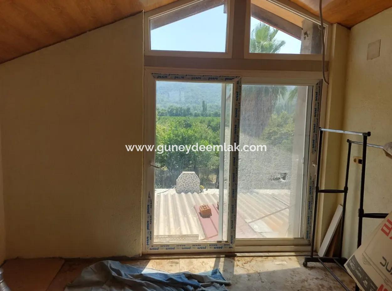 Muğla Ortaca Okçular’da Yüzme Havuzlu, Dağ Ve Doğa Manzaralı Müstakil Ev Satılık