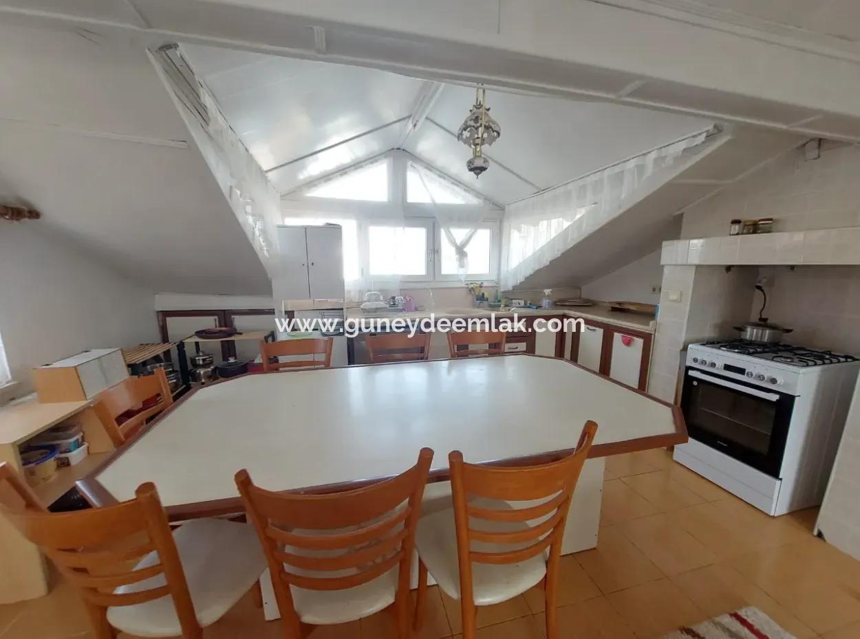 Muğla Dalyan Merkezde Eşyalı 2+1, 70M2,  Çatı Katı Daire Kiralık