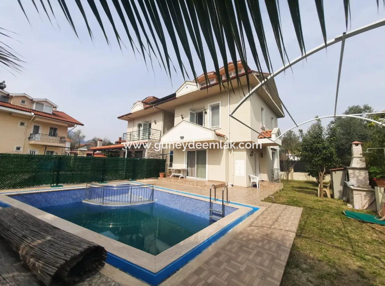 Ortaca Dalyanda 3+1 Müstakil Havuzlu, Eşyalı Villa Kiralık